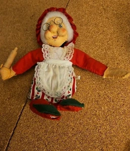 Annalee Puppe Figur ???  Oma Bäcker Frau Claus 7,5 Zoll - Bild 1 von 4