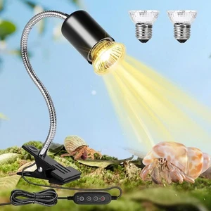 Hermit Crab Heat Lamp, Reptile Lamp with Clamp, Single-Head - Picture 1 of 6