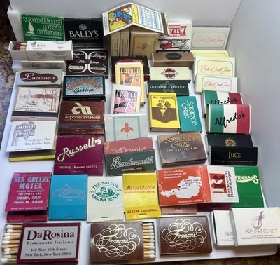 Large Lot of 50 UNUSED Vintage Int’l Matchbook Bar Hotel Casino Travel Pocketbox - Image 1 of 4