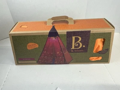 Play Tent Battatt B. Teepee Toy Ages 3+ with Night Light BB B - Image 1 of 4