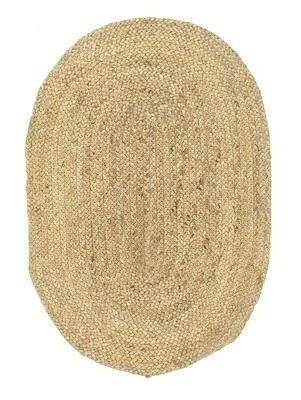 Jute O SHAPE Doormat Place Mat Braided for Home Decoration For Diwali Gifting - Image 1 of 3