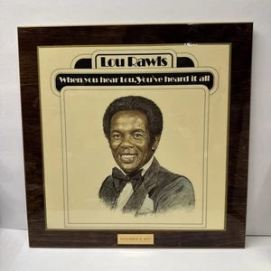 Lou Rawls 1977 When You Hear Lou, You’ve Heard It All LP COVER WOOD PLAQUE - Picture 1 of 1