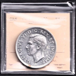 Canada 1946 $1 One Dollar Silver Dollar Coin ICCS Graded XF-45 - Key Date - Picture 1 of 2