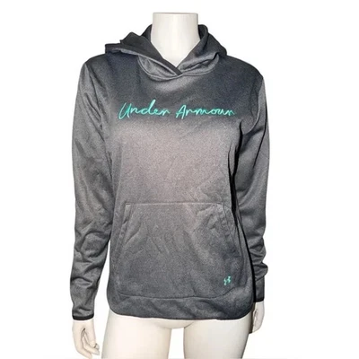 Sudadera con Capucha Under Armour Para Mujer Gris Armadura Polar Mediana Suelta Usada en Excelente Condición Foto 1 de 4
