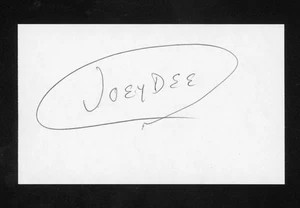 Joey Dee Singer/Songwriter - 'Joey Dee & The Starliters signiert 3x5 Karte E28539 - Bild 1 von 1