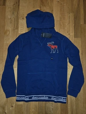 Abercrombie Fitch Kids Sweatshirt Hoodie Pullover Embroider Moose Logo Boys 9/10 - Image 1 of 4