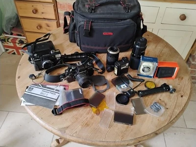 Praktica BC1 Electronic 35mm + Hi-matic AF2 Bundle, UNTESTED READ DESCRIPTION!! - Image 1 of 4