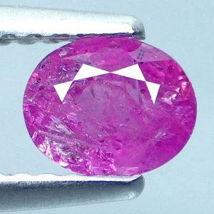0,74 Ct AAA Prezioso Taglio Ovale (5 x 4 mm) Zaffiro Rosa Naturale Pietre Preziose Sciolte - Foto 1 di 7