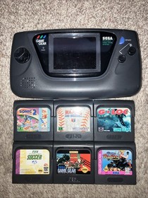 Sega Game Gear System + 6 Games ***FULLY RECAPPED***