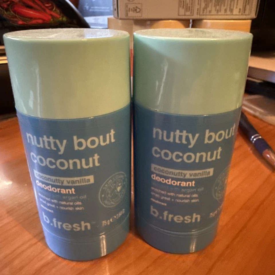 Lote de 2 desodorantes B.FRESH NUTTY BOUT COCO SIN ALUMINIO 75 g / 2,64 oz Foto 1 de 1