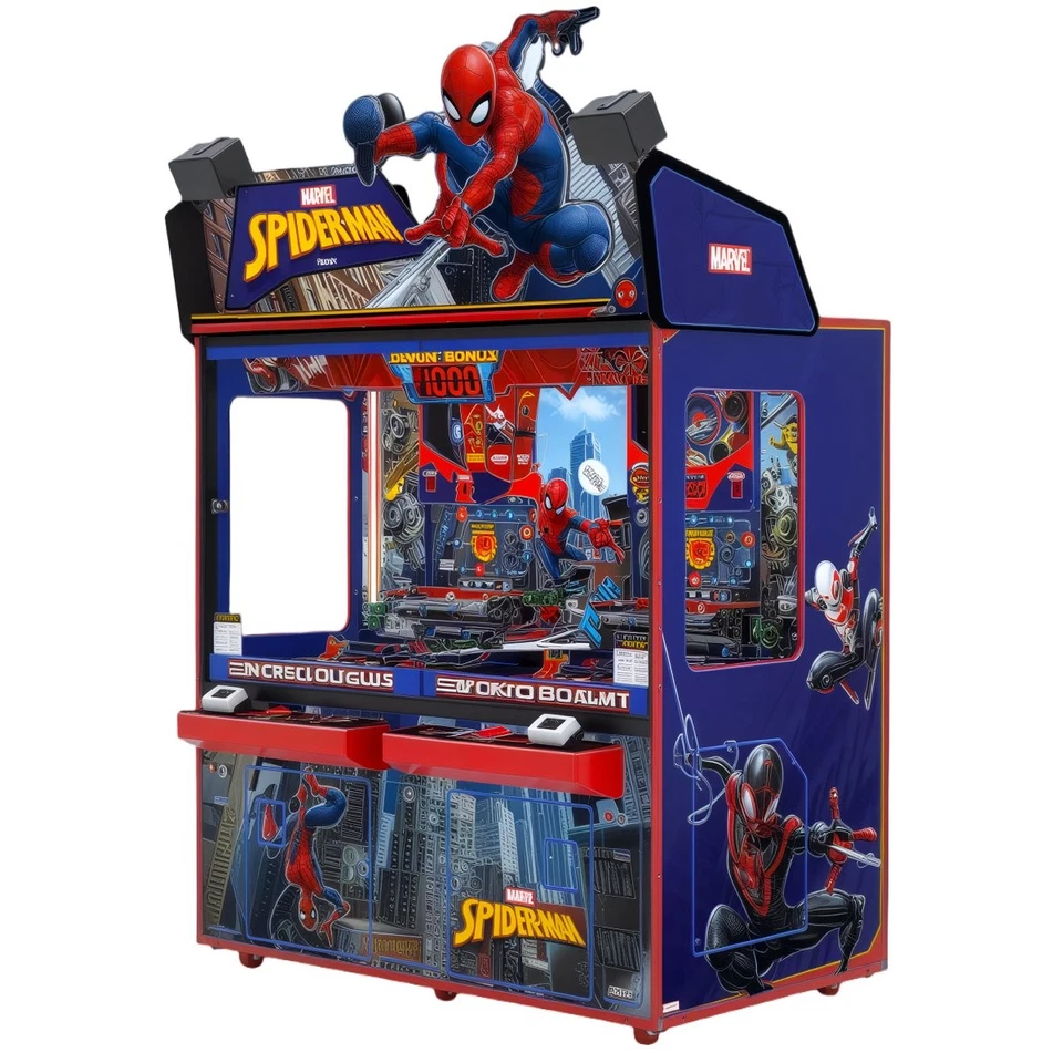 Andamiro Spider Man Coin Pusher Ticket Redemption Arcade Game - 2 Player - Image 1 of 1