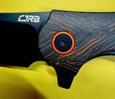 Navaja de bolsillo plegable CJRB Crag - mango de fibra de carbono Foto 1 de 3