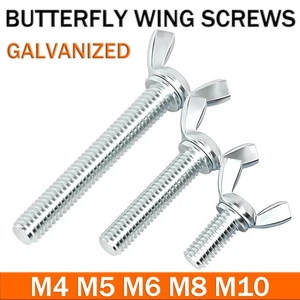 BUTTERFLY WING SCREWS WING BOLTS THUMB SCREW STEEL ZINC PLATED M4 M5 M6 M8 M10 - Bild 1 von 43