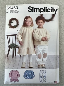 UNCUT Simplicity S9460 Children's Dress, Shirt, Pants (1/2-8) Sewing Pattern - Picture 1 of 2