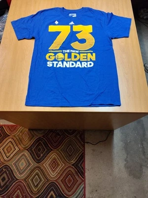 Camiseta Golden State Warriors Adulto Talla L Azul NBA Baloncesto Adidas 73-9 Foto 1 de 4