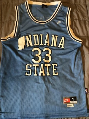 Винтажная футболка Larry Bird Nike Indiana State Sycamores для взрослых размер S  - Изображение 1 из 4