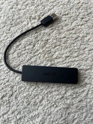 Anker A7516 0.7 ft 4-Port USB 3.0 Ultra Slim Data Hub - Black - Image 1 of 3