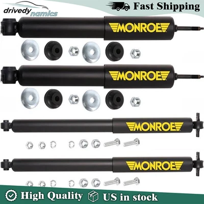 Compatível com Ford Explorer 1991-94 Monroe Matic Plus novo par de amortecedores dianteiros e traseiros - Imagem 1 de 4