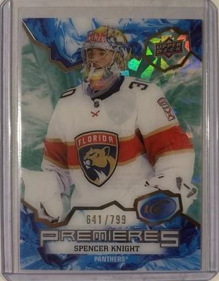 Spencer Knight 2021-22 Upper Deck Ice Green Ice Premieres /799 #246 - Image 1 of 2