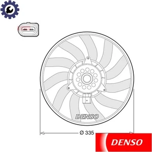 FAN RADIATOR DER02008 FOR AUDI A7/Sportback Q3 Q5 A5/Convertible A6/C7 A4/B8 Q3 - Picture 1 of 8