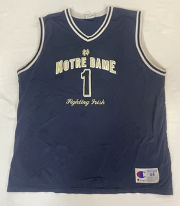 Champion Notre Dame Fighting Irish Basketball Mesh Trikot Gr. Large Vintage - Bild 1 von 9