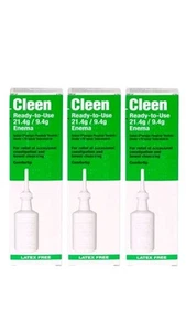 Cleen Ready to Use Enema - Sodium Phosphate - 133ml x 3 PACK - Picture 1 of 1