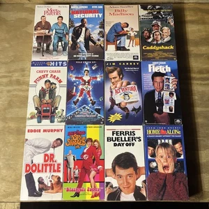 HUGE Comedy VHS Lot - Jim Carrey, Adam Sandler, Chevy Chase, More! FREE SHIPPING - Picture 1 of 16