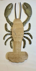 Parisloft rustikales Bauernhaus hummerförmiges Holzschild Wanddekoration 24 Zoll - Bild 1 von 8