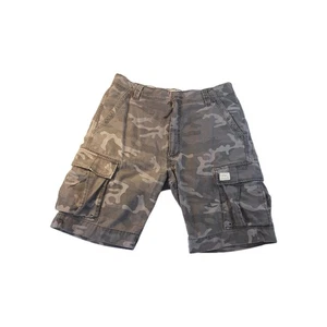 Levis Cargo Shorts Mens 36 Camo Print Y2K Baggy Skater Grunge Outdoor Punk Retro - Picture 1 of 9