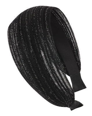 axy® HR16A Breiter Haarreif Hair Band mit Glitzerfäden - Stirnband Haarschmuck