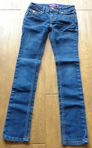 VIGOSS JEANS Niña Talla 8 Usado en Excelente Condición Pierna Recta Azul Denim Oscuro Jeans con Costuras   - Imagen 1 de 5