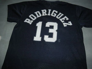 NEW YORK YANKEES ALEX RODRIGUEZ BASEBALL JERSEY SHIRT BOYS 12-14 - Picture 1 of 2