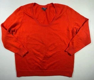 Old Navy Damen Orange Baumwollmischung Langarm Rundhals Pullover Sweater XXL - Bild 1 von 9
