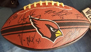 Arizona Cardinals NFL - Team Signed Football NFC West 13 Signatures - Picture 1 of 15