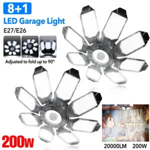 360° LED Garagenlicht Verformbar Garagenlampe Werkstatt Deckenleucht Baustrahler - Bild 1 von 16