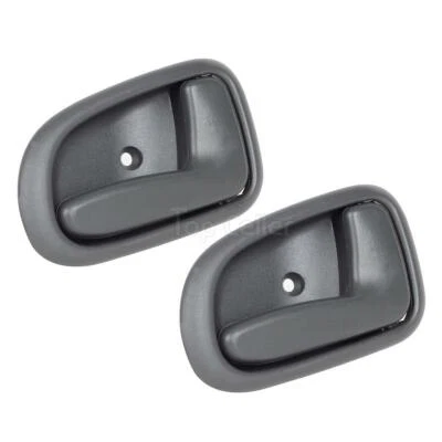 2x Gray Inner Front Rear Pass RH Door Handle for TOYOTA COROLLA 93 to 97 - Image 1 of 4