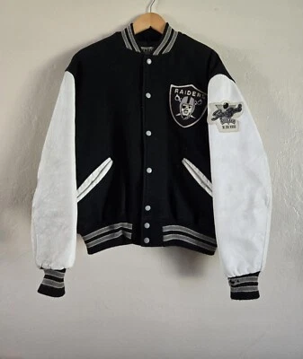 Chaqueta De Colección Oakland Los Angeles Raiders Años 90 DeLong Super Bowl Letterman VARSITY Foto 1 de 4