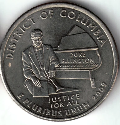 USA - 2009P - Washington ¼ $ - District of Columbia - Rare & Crisp - #18409 - Image 1 of 2