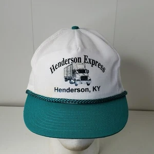 VTG Henderson Express Kentucky KY Snapback Hat Baseball Cap Semi Truck Trucking - Picture 1 of 10