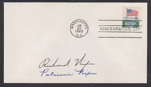 Richard Nixon, US President, Patricia Nixon, signed 1969 Inauguration Cover, VF - Picture 1 of 1
