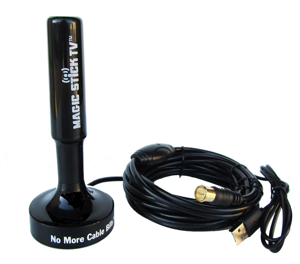 Magic Stick TV MS-50A Amplified Signal Booster Antenna for Digital Free TV OTA
