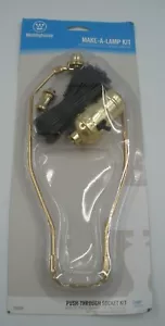 Westinghouse 7026900 Make A Lamp Kit Push Through Socket Kit NEW Gold - Picture 1 of 4