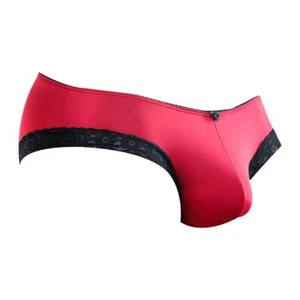 Sexy Mens Bikini Underpants Soft Micro Pouch Enhancing Lace Low Waist Underwear - Picture 1 of 4