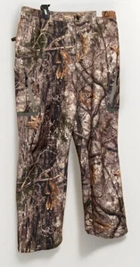 CABELA’S Softshell Woodland ZONZ Camo Hunting Pants Windproof Quiet Discontinued - Picture 1 of 13