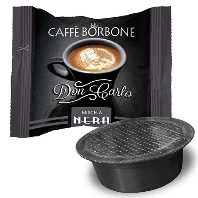 200 CAPSULE CAFFè BORBONE DON CARLO MISCELA NERA X LAVAZZA A MODO MIO NERO - Immagine 1 di 1