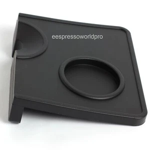 ORIGINAL NEW EXCLUSIVE BARISTA TAMPING CORNER MAT SILICONE BLACK WITH INSERT - Picture 1 of 5