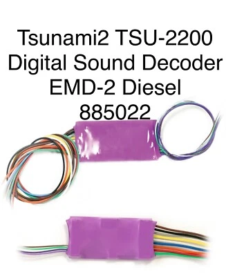 Soundtraxx TSU-2200 Tsunami2 Digital Sound & DCC Decoder : EMD-2 Diesel 885022 - Image 1 of 2