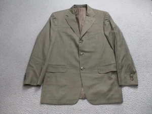 Ermenegildo Zegna Suit Jacket Mens 50 R Brown 100% Wool Italy Made Sport Blazer - Picture 1 of 17