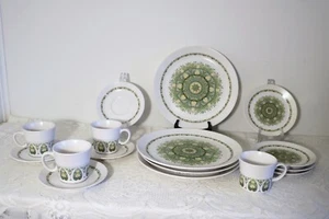 NORITAKE PROGRESSION 9020 PALOS VERDE 16 Pc Set 4 Piece Place Set Service for 4 - Picture 1 of 6