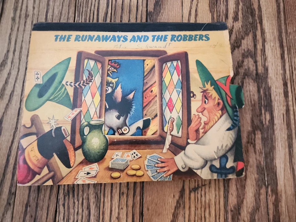 Vintage 1960 The Runaways and The Robbers Children's Pop-Up Book - Image 1 of 4